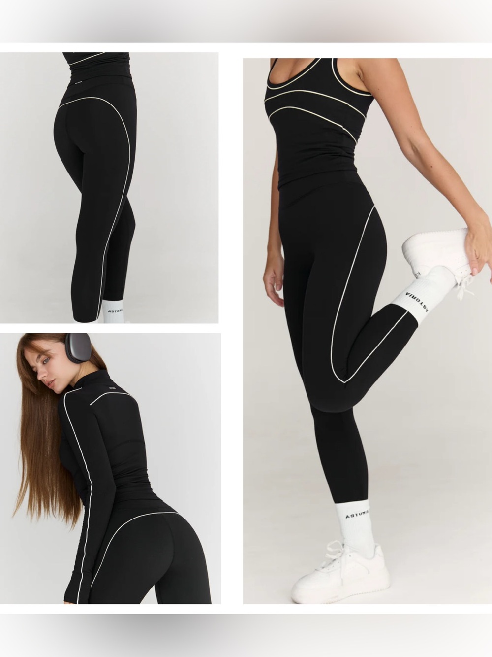 Astoria Airvíve Full Length Legging - Black/Cream | Medium